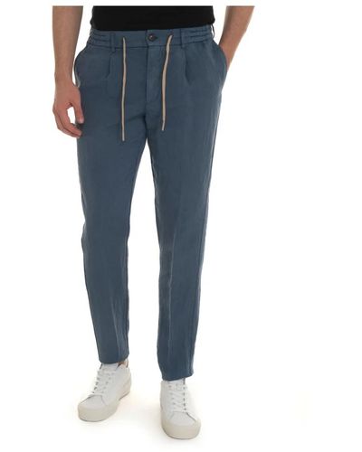 Berwich Trousers with lace tie - Blau