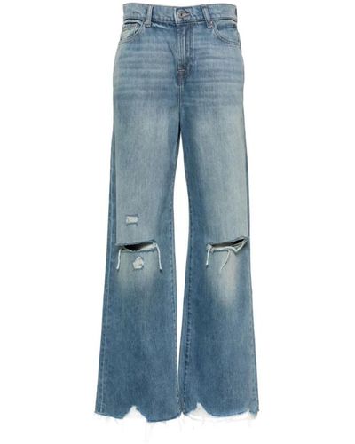7 For All Mankind Wanderlust jeans,weit geschnittene denim scout jeans 7 for all kind - Blau