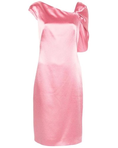 Givenchy Vestido midi asimétrico - Rosa