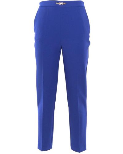 Elisabetta Franchi Cropped Trousers - Blue