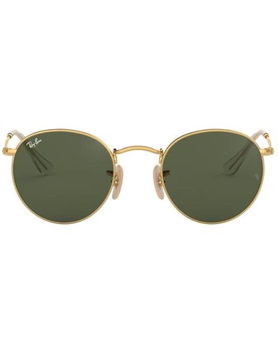 Ray-Ban Rb3447 occhiali da sole rotondi lenti piatte polarizzate lenti rotonde piatte polarizzate - Verde