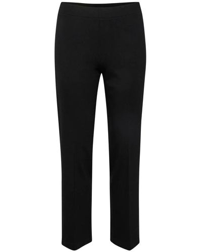 Part Two Straight Trousers - Black
