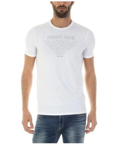 Armani Jeans T-shirts - Blanc
