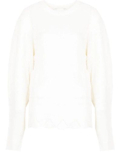 Silvian Heach Knitwear > round-neck knitwear - Blanc