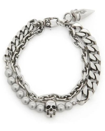 Alexander McQueen Bracelets - Metallic