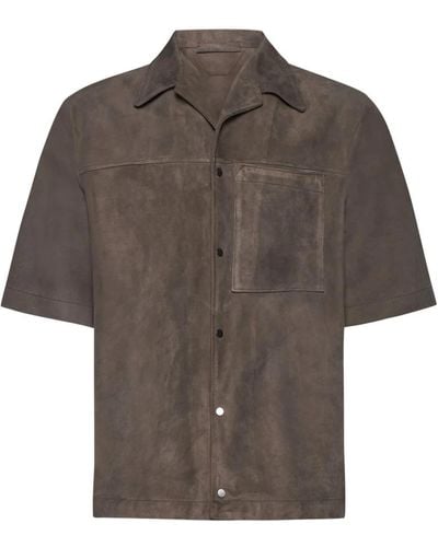 Salvatore Santoro Short Sleeve Shirts - Brown