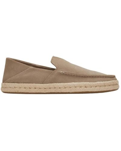 TOMS Taupe rope loafers alonso stil - Natur