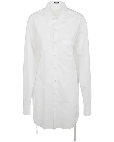 Ann Demeulemeester Shirt Dresses - White