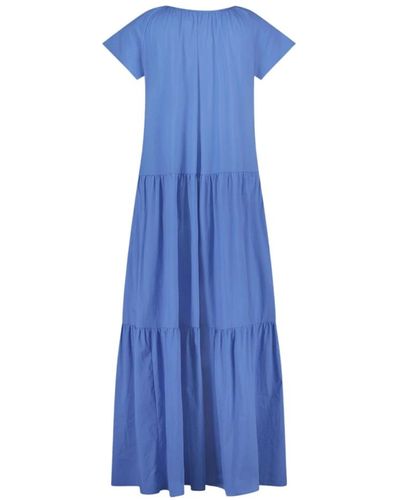Jane Lushka Vestido midi azul real | mantente fresca y con estilo