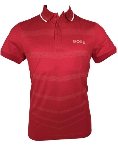 BOSS Camisa polo - Rojo