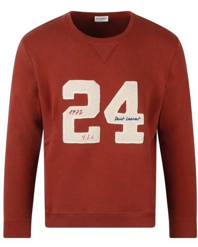 Saint Laurent Sweatshirts - Red