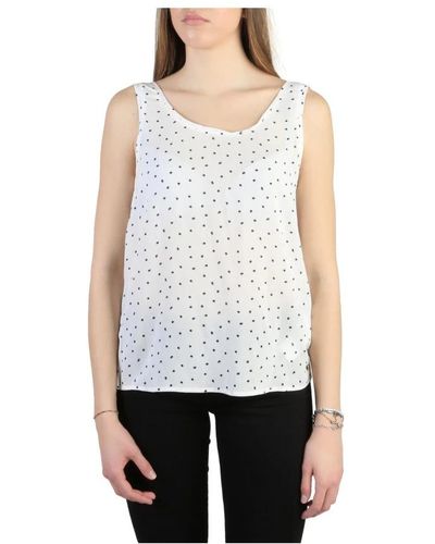 Armani Sleeveless Tops - White