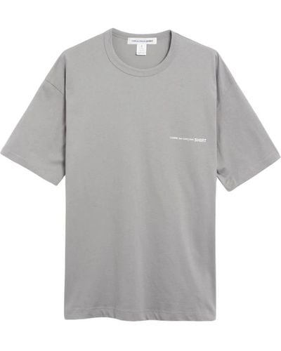 Comme des Garçons Logo tee shirt strick oversize fit - Grau