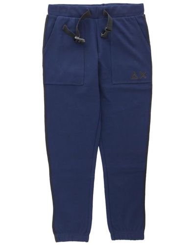 Sun 68 Trousers > sweatpants - Bleu