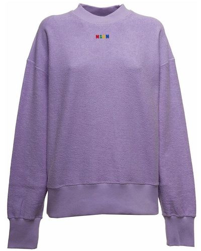 MSGM 3241mdm10022729970 sweatshirt - Violet