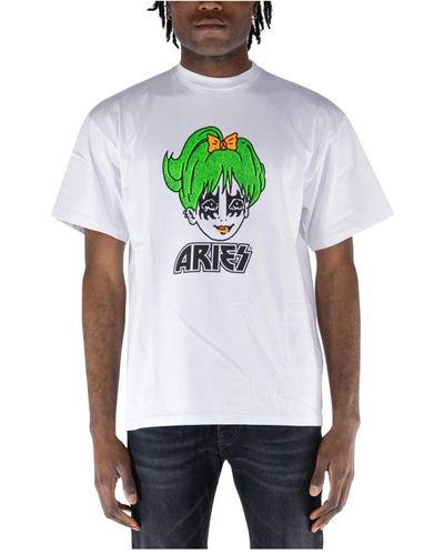 Aries T-Shirts - White