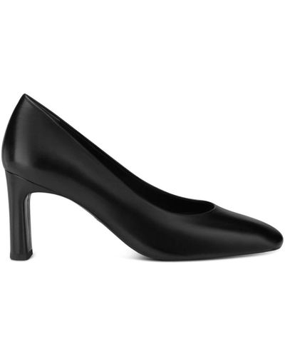 Tamaris Zapatos de tacón de cuero negro