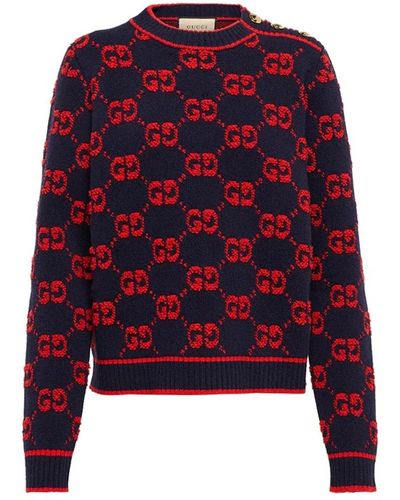 Gucci Knitwear > round-neck knitwear - Rouge