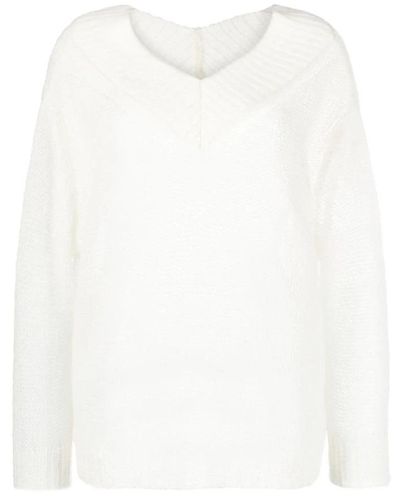 Forte Forte V-Neck Knitwear - White