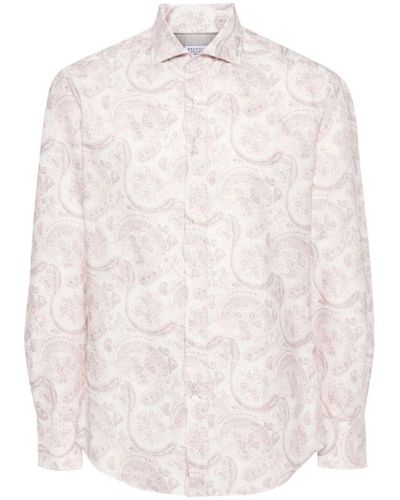 Brunello Cucinelli Casual Shirts - Pink