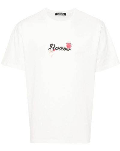 Barrow Fluffy team print t-shirt - Weiß