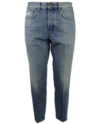 Don The Fuller Jeans seoul 5 tasche denim vintage - Blu
