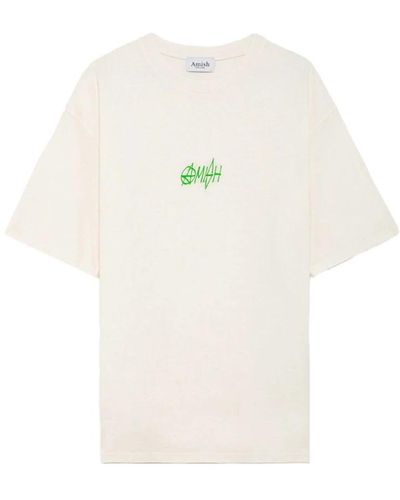 AMISH Tops > t-shirts - Blanc