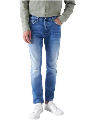 Salsa Slim-fit jeans - Blau