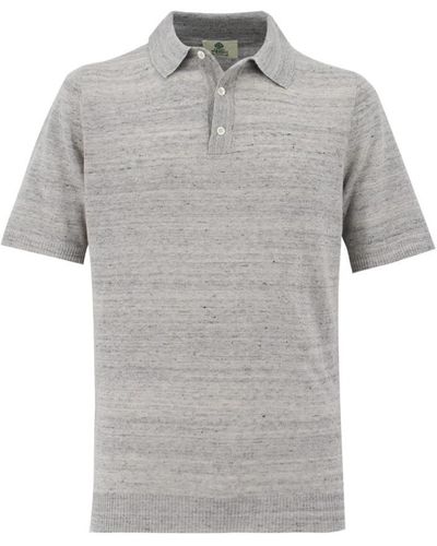 Luigi Borrelli Napoli Polo Shirts - Grey