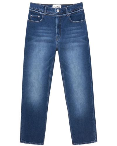 Munthe Jeans droits - Bleu