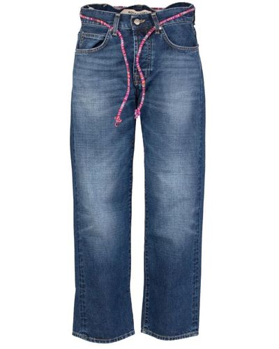 Roy Rogers Jeans > cropped jeans - Bleu