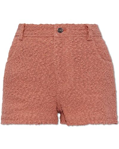 IRO Shorts de tweed - Rojo