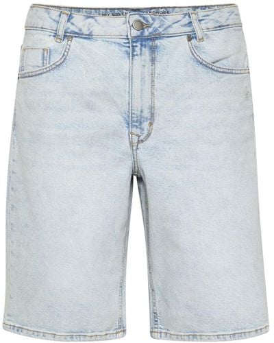 My Essential Wardrobe Stellamw 107 Xhigh Long Shorts Short 10703892 - Blau