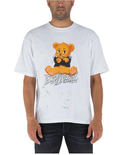 DOMREBEL T-shirt moody - Bianco