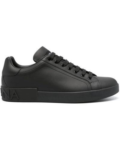 Dolce & Gabbana Schwarze sneakers cs1772 a1065,portofino schwarze sneakers