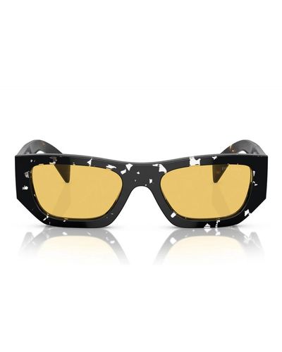 Prada Modische kissenförmige sonnenbrille - Gelb