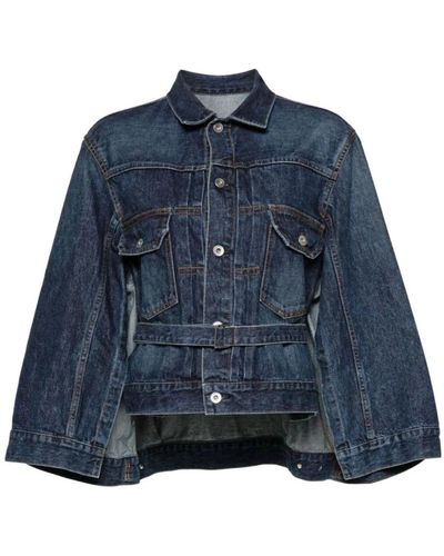 Sacai Giacca in denim - Blu