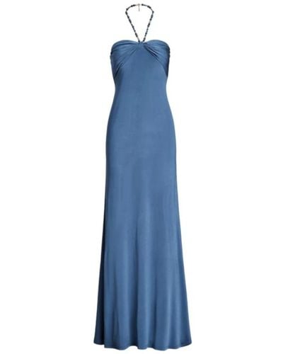 Ralph Lauren Elegantes langes kleid - Blau