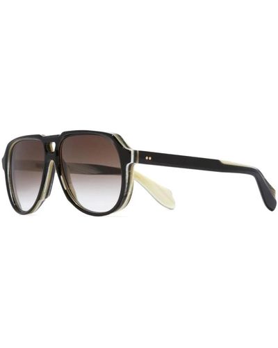 Cutler and Gross Vintage pilot occhiali da sole - Marrone