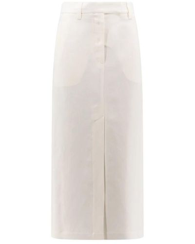 Brunello Cucinelli Maxi Skirts - White
