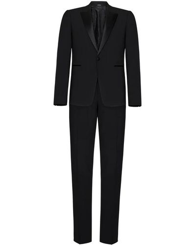 Emporio Armani Single Breasted Suits - Black