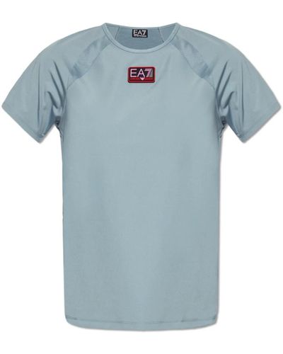 EA7 T-shirt mit logo - Blau