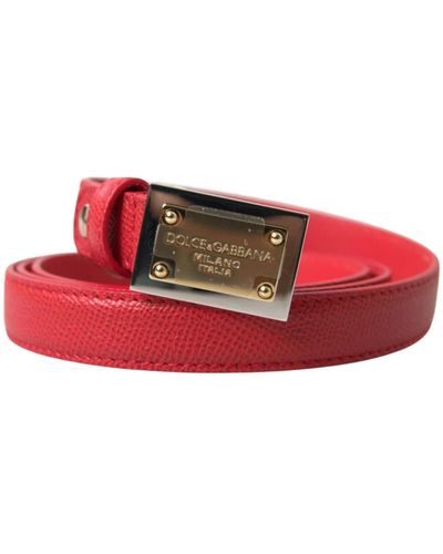 Dolce & Gabbana Accessories > belts - Rouge