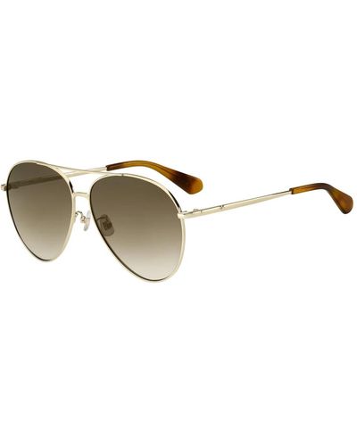 Kate Spade Pale gold/brown shaded sonnenbrille - Mettallic