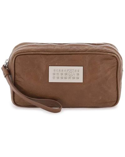 MM6 by Maison Martin Margiela Toilet Bags - Brown