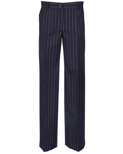 Dolce & Gabbana Straight Trousers - Blue