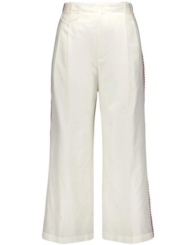 Zeus+Dione Cropped trousers zeus+dione - Weiß