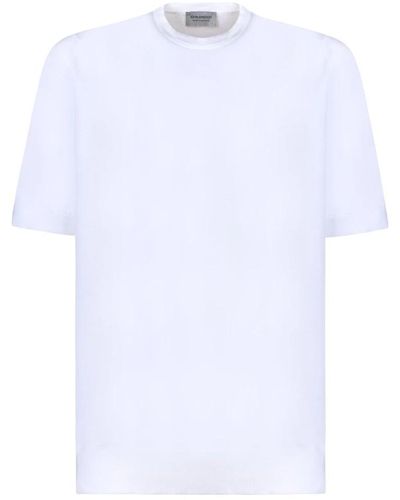 John Smedley Weiße baumwoll-t-shirt kempton