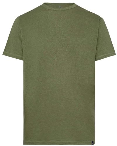 BOGGI T-shirt aus stretch-leinen-jersey,t-shirt aus stretch-leinenjersey - Grün