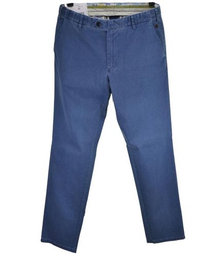 Meyer Slim-Fit Trousers - Blue